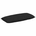 VidaXL Poduszka na plecy Czarny 120 x 50 cm Tkanina mikrofibrowa