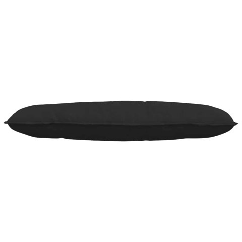 VidaXL Poduszka na plecy Czarny 120 x 50 cm Tkanina mikrofibrowa
