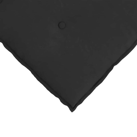 VidaXL Poduszka na plecy Czarny 120 x 50 cm Tkanina mikrofibrowa