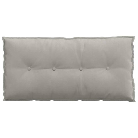 VidaXL Poduszka na plecy Jasnoszary 100 x 50 cm Tkanina mikrofibrowa