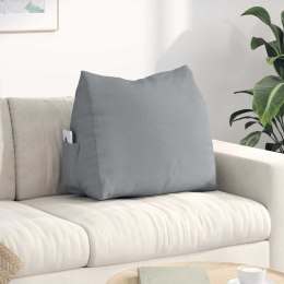 PODUSZKA NA PLECY JASNOSZARY 60X20X50CM TKANINA