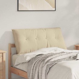 VidaXL Poduszka na plecy Kremowy 100 x 50 cm Tkanina mikrofibrowa