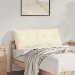 VidaXL Poduszka na plecy Kremowy 120 x 50 cm Tkanina sztruksowa