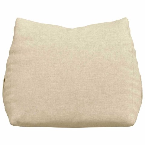 PODUSZKA NA PLECY KREMOWY 45X20X35CM TKANINA
