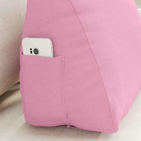 VidaXL Poduszka na plecy Różowy 45 x 20 x 35 cm tkanina