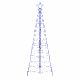 LEDOWA CHOINKA BOŻONARODZENIOWA Z KOLCAMI DO ZIEMI NIEBIESKI