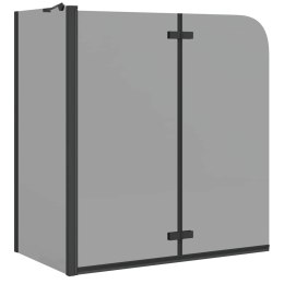 ŚCIANKA OSŁONA PRYSZNICOWA CZARNA 120X68X130CM