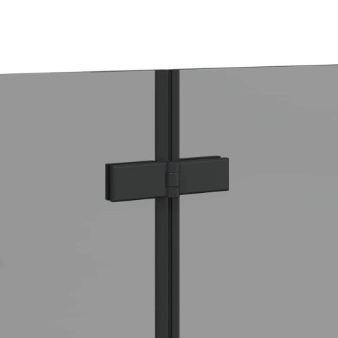 ŚCIANKA OSŁONA PRYSZNICOWA CZARNA 120X68X130CM