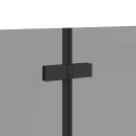 ŚCIANKA OSŁONA PRYSZNICOWA CZARNA 130X138CM SZKŁO ESG I ALUMINIUM