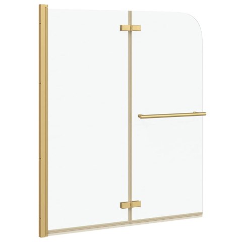 OSŁONA PRYSZNICOWA ZŁOTA 120X140CM SZKŁO ESG I ALUMINIUM