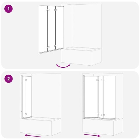 ŚCIANKA OSŁONA PRYSZNICOWA ZŁOTA 130X138CM SZKŁO ESG I ALUMINIUM