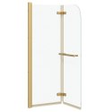 OSŁONA PRYSZNICOWA ZŁOTY 95X140CM SZKŁO ESG I ALUMINIUM
