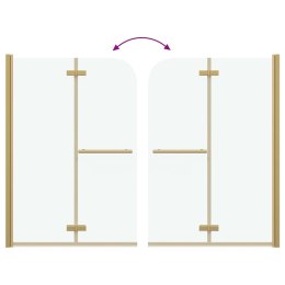 OSŁONA PRYSZNICOWA ZŁOTY 95X140CM SZKŁO ESG I ALUMINIUM