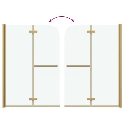 OSŁONA PRYSZNICOWA ZŁOTY 95X140CM SZKŁO ESG I ALUMINIUM