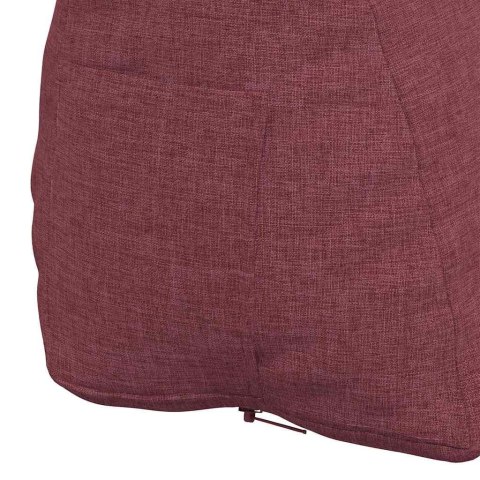 PODUSZKA NA PLECY CZERWONE WINO 60X20X50CM TKANINA