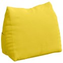 VidaXL Poduszka na plecy Jasnożółty 60 x 20 x 50 cm tkanina