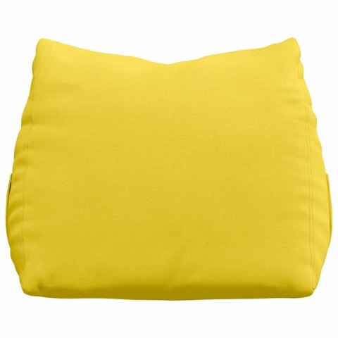 VidaXL Poduszka na plecy Jasnożółty 60 x 20 x 50 cm tkanina