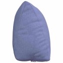 VidaXL Poduszka na plecy Niebieski dżins 60 x 20 x 50 cm tkanina