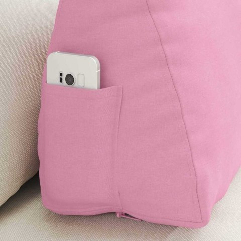 VidaXL Poduszka na plecy Różowy 60 x 20 x 50 cm tkanina