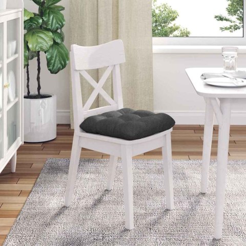 PODUSZKI NA SIEDZISKA 4 SZT. CIEMNOSZARY 40X40CM