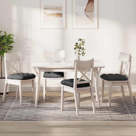 PODUSZKI NA SIEDZISKA 4 SZT. CIEMNOSZARY 45X45CM