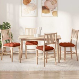 PODUSZKI NA SIEDZISKA 4 SZT. CZERWONO-POMARAŃCZOWY 45X45CM