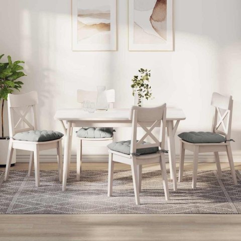 PODUSZKI NA SIEDZISKA 4 SZT. JASNOSZARY 40X40X6CM