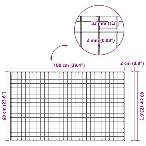 RUSZT SREBRNY 30X30X2CM STAL OCYNKOWANA NA GORĄCO