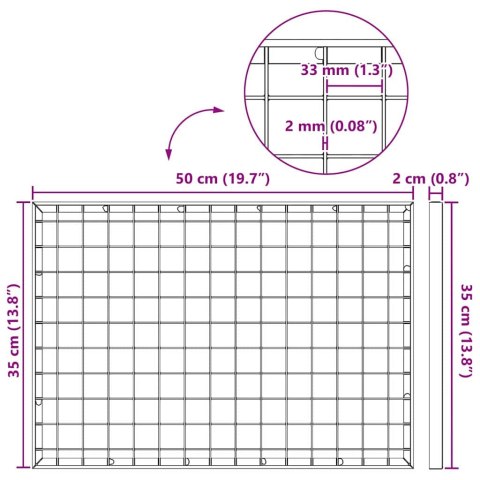 RUSZT SREBRNY 50X35X2CM STAL OCYNKOWANA NA GORĄCO