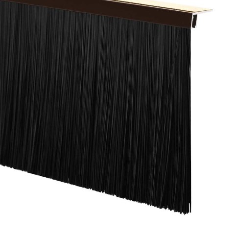 USZCZELKA DO DRZWI ZE SZCZOTKĄ SAMOPRZYLEPNA IZOLACYJNA 6 SZT BRĄZOWE