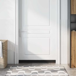 VidaXL Szczotki uszczelniające do drzwi samoprzylepne 12 pcs Czarny