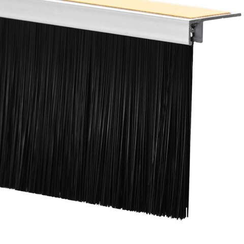 USZCZELKA DO DRZWI ZE SZCZOTKĄ SAMOPRZYLEPNA IZOLACYJNA 2 SZT BIAŁE