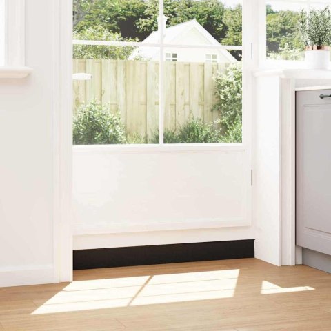 USZCZELKA DO DRZWI ZE SZCZOTKĄ SAMOPRZYLEPNA IZOLACYJNA 2 SZT CZARNE