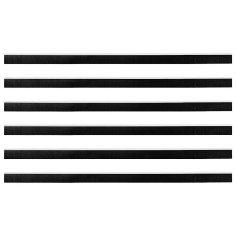 USZCZELKA DO DRZWI ZE SZCZOTKĄ SAMOPRZYLEPNA IZOLACYJNA 6 SZT BIAŁE