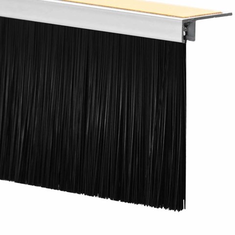 USZCZELKA DO DRZWI ZE SZCZOTKĄ SAMOPRZYLEPNA IZOLACYJNA 6 SZT BIAŁE