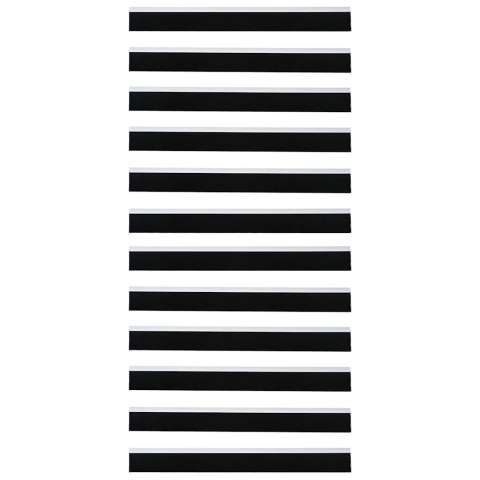 USZCZELKA DO DRZWI ZE SZCZOTKĄ SAMOPRZYLEPNA IZOLACYJNA 6 SZT CZARNE