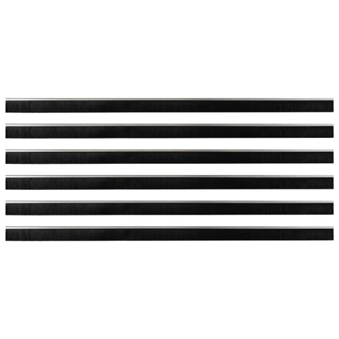 USZCZELKA DO DRZWI ZE SZCZOTKĄ SAMOPRZYLEPNA IZOLACYJNA 6 SZT SREBRNE