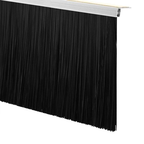 USZCZELKA DO DRZWI ZE SZCZOTKĄ SAMOPRZYLEPNA IZOLACYJNA 6 SZT SREBRNE