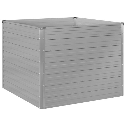 DONICA DO PODNIESIONEJ GRZĄDKI 100X100X77CM STAL GALWANIZOWANA SZARA