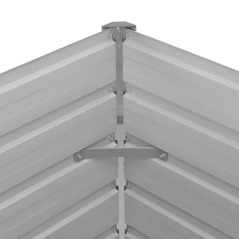 DONICA DO PODNIESIONEJ GRZĄDKI 100X100X77CM STAL GALWANIZOWANA SZARA