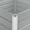 DONICA DO PODNIESIONEJ GRZĄDKI 100X100X77CM STAL GALWANIZOWANA SZARA
