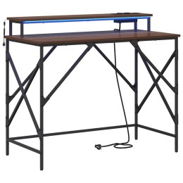 BIURKO BRĄZOWY DĄB 100X50X86.5CM