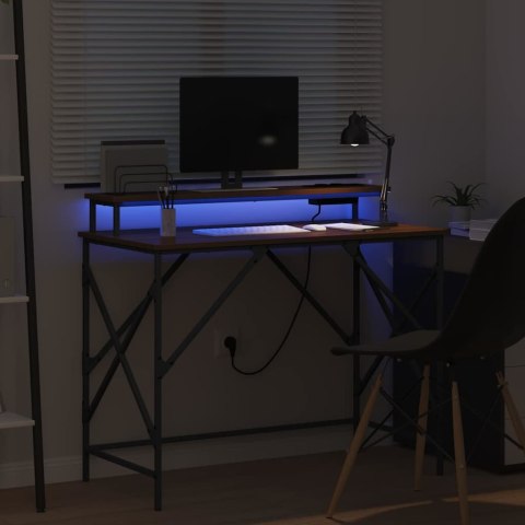 BIURKO BRĄZOWY DĄB 100X50X86.5CM