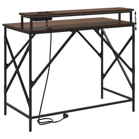 BIURKO BRĄZOWY DĄB 100X50X86.5CM