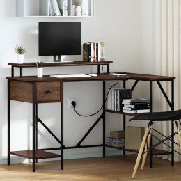 BIURKO BRĄZOWY DĄB 120X79X86.5CM