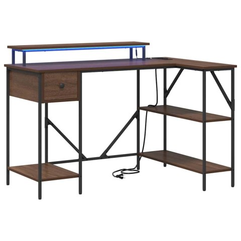 BIURKO BRĄZOWY DĄB 120X79X86.5CM