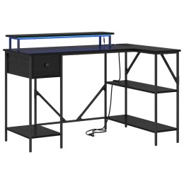 BIURKO CZARNY DĄB 120X79X86.5CM