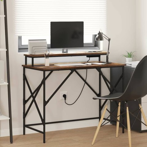 BIURKO WĘDZONY DĄB 100X50X86.5CM