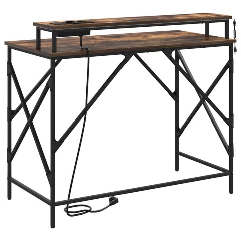 BIURKO WĘDZONY DĄB 100X50X86.5CM