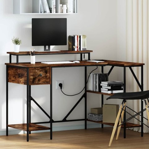 BIURKO WĘDZONY DĄB 120X79X86.5CM